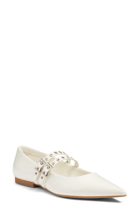 Oriana Pointed Toe Mary Jane Flat (Women)