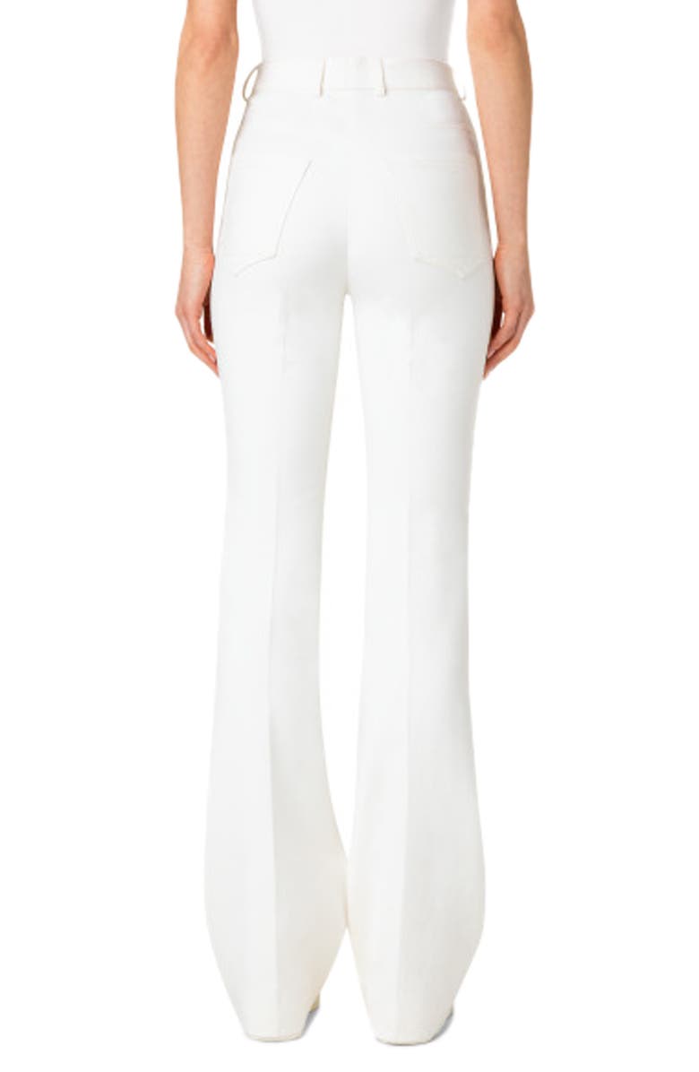 Akris Farid High Waist Cotton & Silk Blend Pants, Alternate, color, Ecru