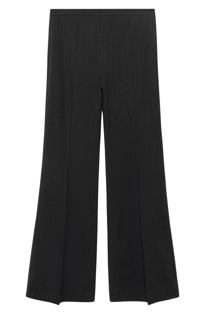 MANGO Pinstripe Suit Trousers, Alternate, color, Dark Heather Grey