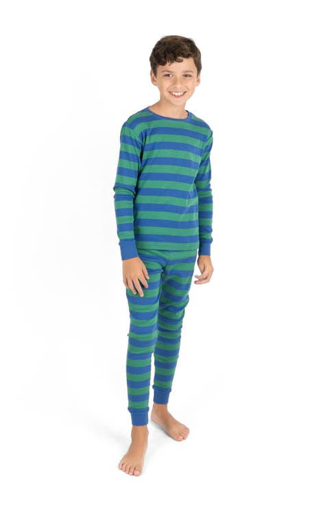 Kids Cotton Two-Piece Pajamas, Stripes, Solids & Tie Dye (Toddler, Little Kid & Big Kid)