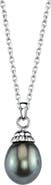The Pearl Source 14K Gold Tahitian South Sea Pearl Devon Pendant