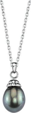 The Pearl Source 14K Gold Tahitian South Sea Pearl Devon Pendant