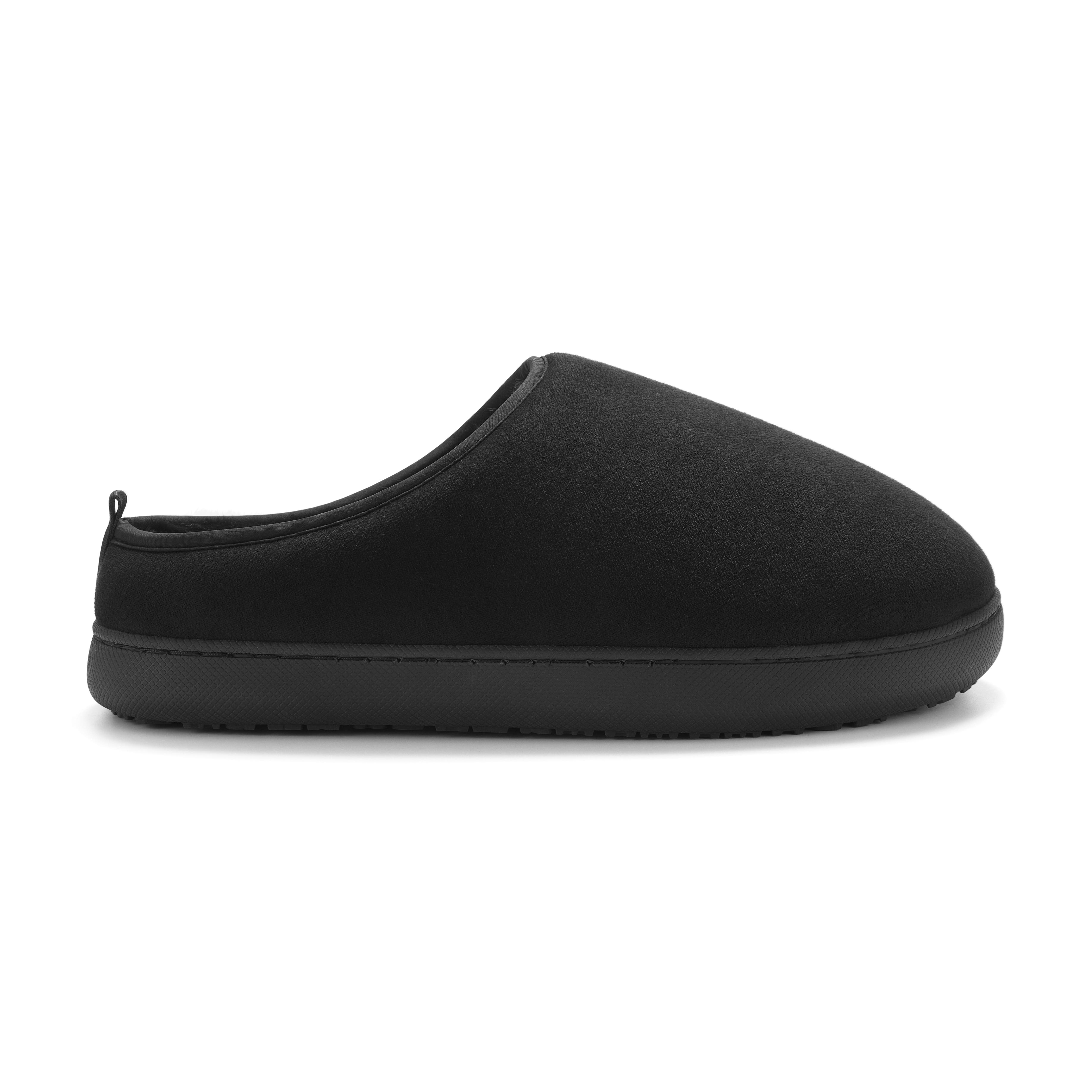 Canmore - Insulated Faux Suede Slippers, Main, color, BLACK