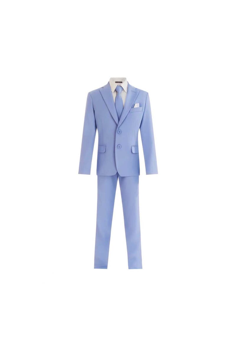 Four-Piece Tailored Suit Set, Main, color, Light Blue