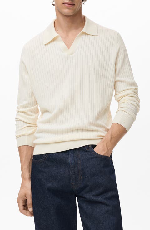 Rib Polo Sweater