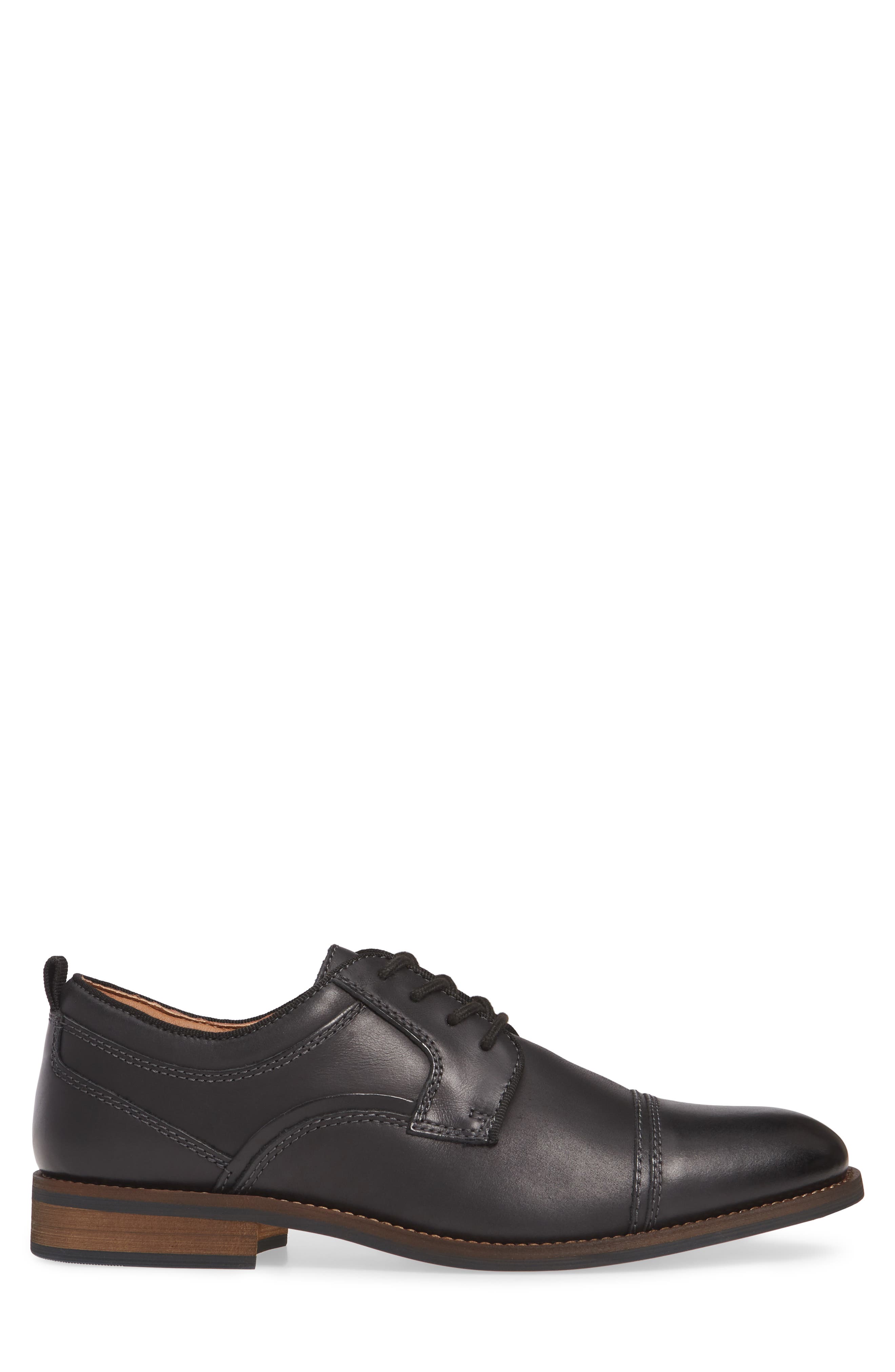 Kennan Cap Toe Derby, Alternate, color, BLACK