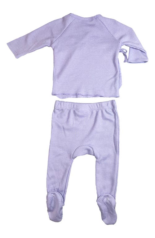 TOBY TOBY WAFFLE KNIT TOP, FOOTED PANTS, HEADBAND & TEETHER SET