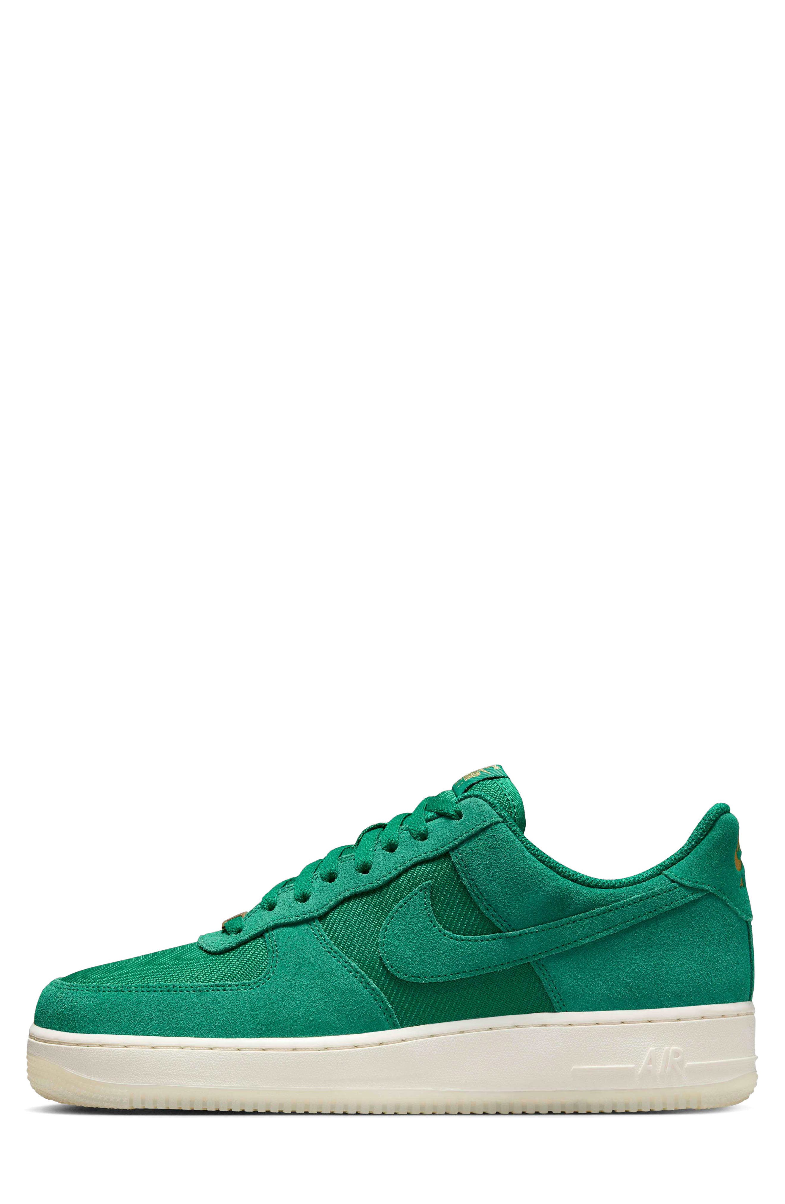 Air Force 1 '07 LV8 Basketball Sneaker, Alternate, color, MALACHITE/ PALE IVORY/ GOLD