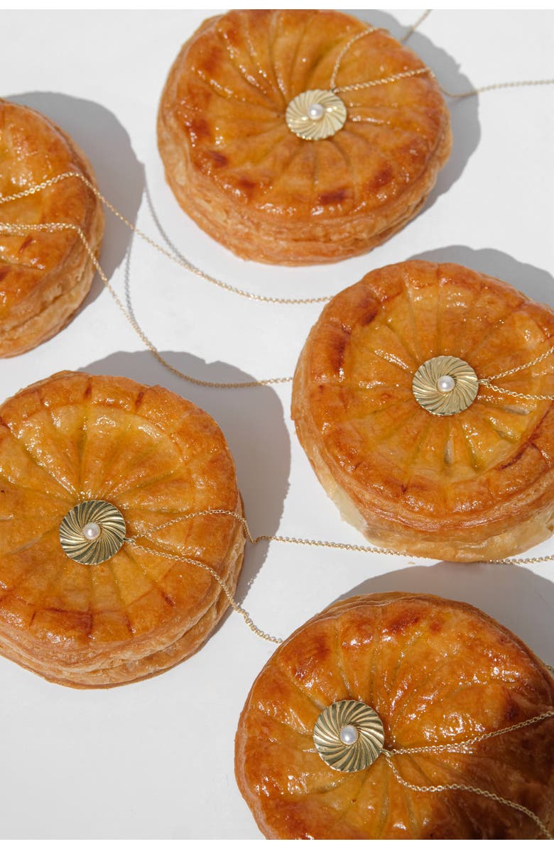 MUNS x Lucia Galette de Rois Necklace, Alternate, color, Gold Vermeil