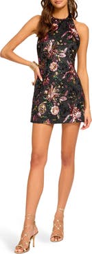 Ramy Brook Eva Floral Sequin Minidress