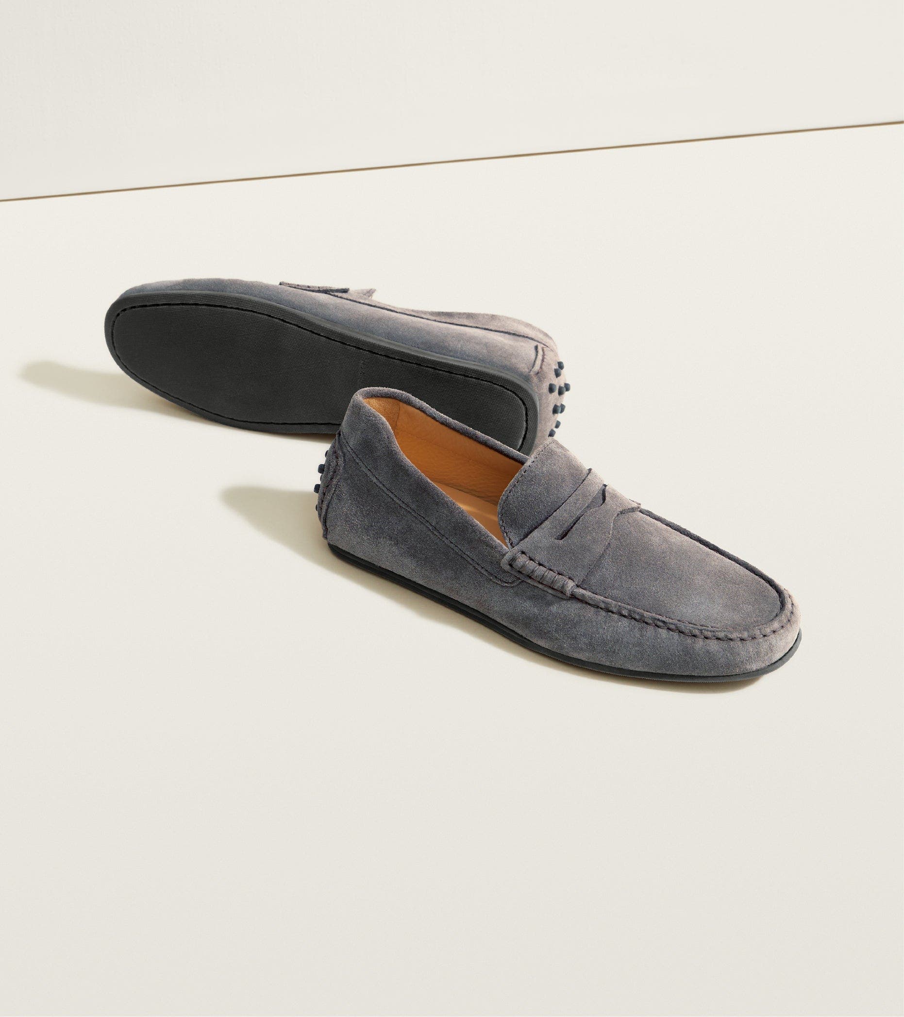 Jack Erwin Decker Suede Casual Driving Loafer, Alternate, color, Ash Gray Suede