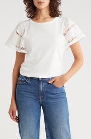 Muse Flutter Sleeve Cotton Top