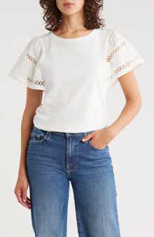 Muse Flutter Sleeve Cotton Top
