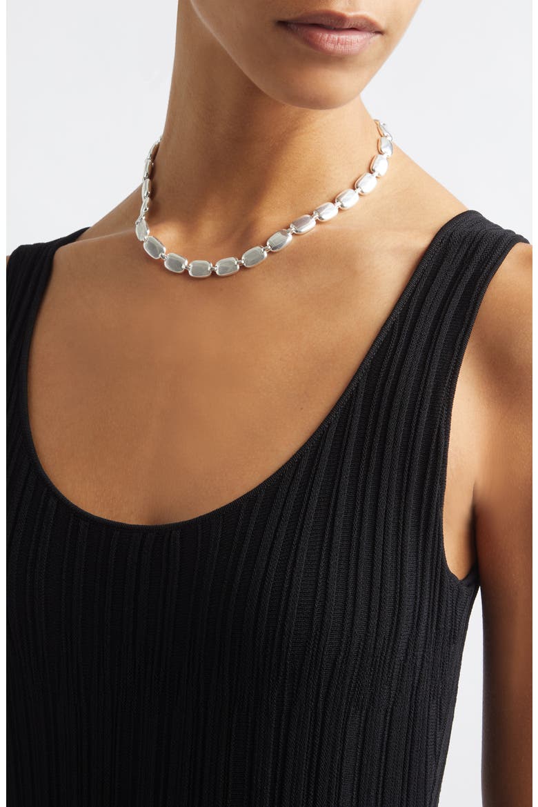 The Monica Necklace, Alternate, color, SILVER