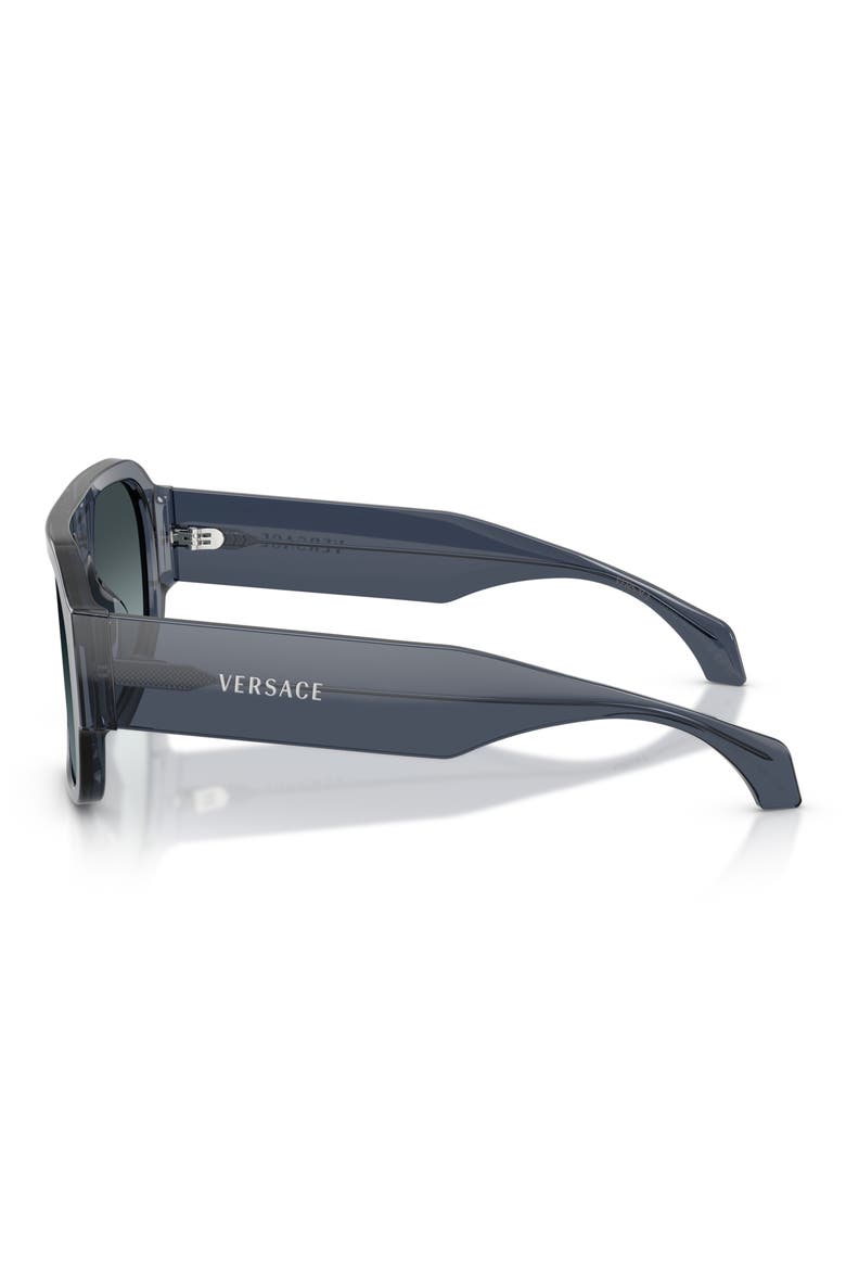 56mm Square Sunglasses, Alternate, color, DARK BLUE / BLUE GRADIENT GREY