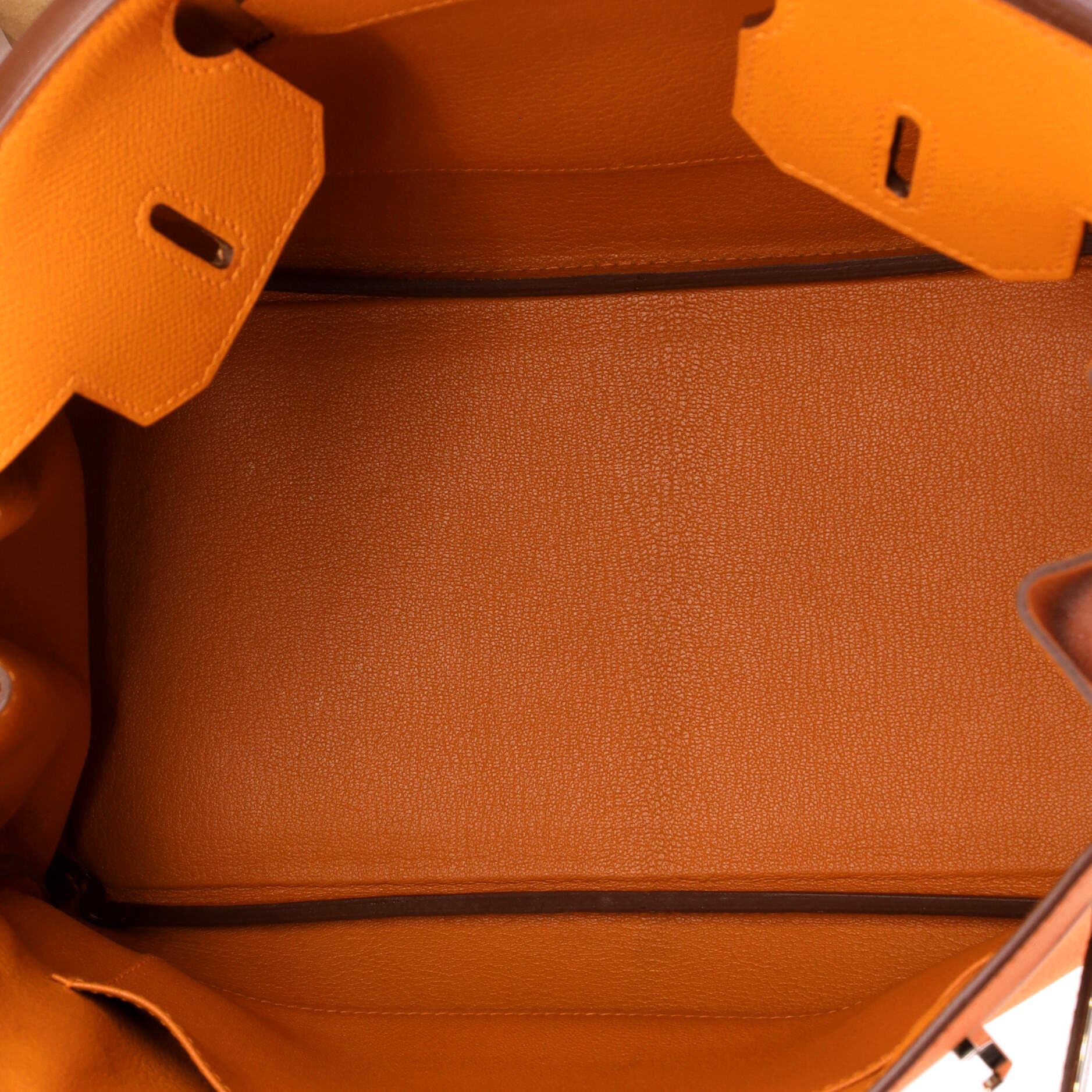 Pre-Owned Hermes Birkin Handbag Orange Epsom with Palladium Hardware 30, Alternate, color, Orange H