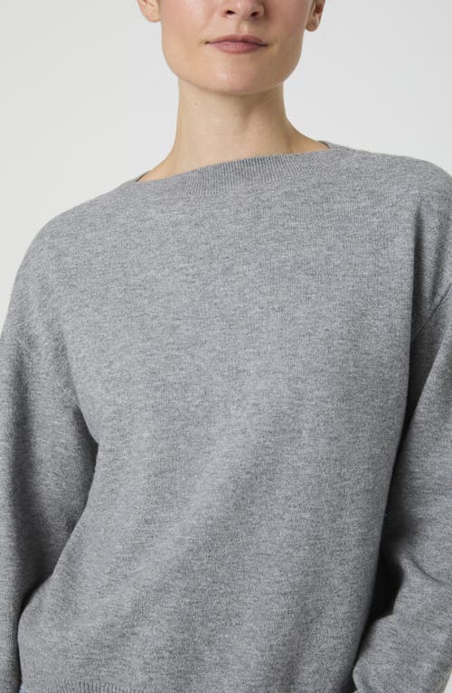 French Connection Boat Neck Drop Shoulder Sweater In Gray