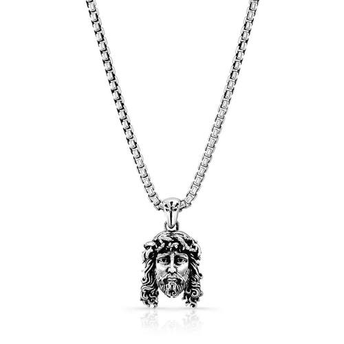 Room101 Jesus Pendant Sterling Silver In Silver