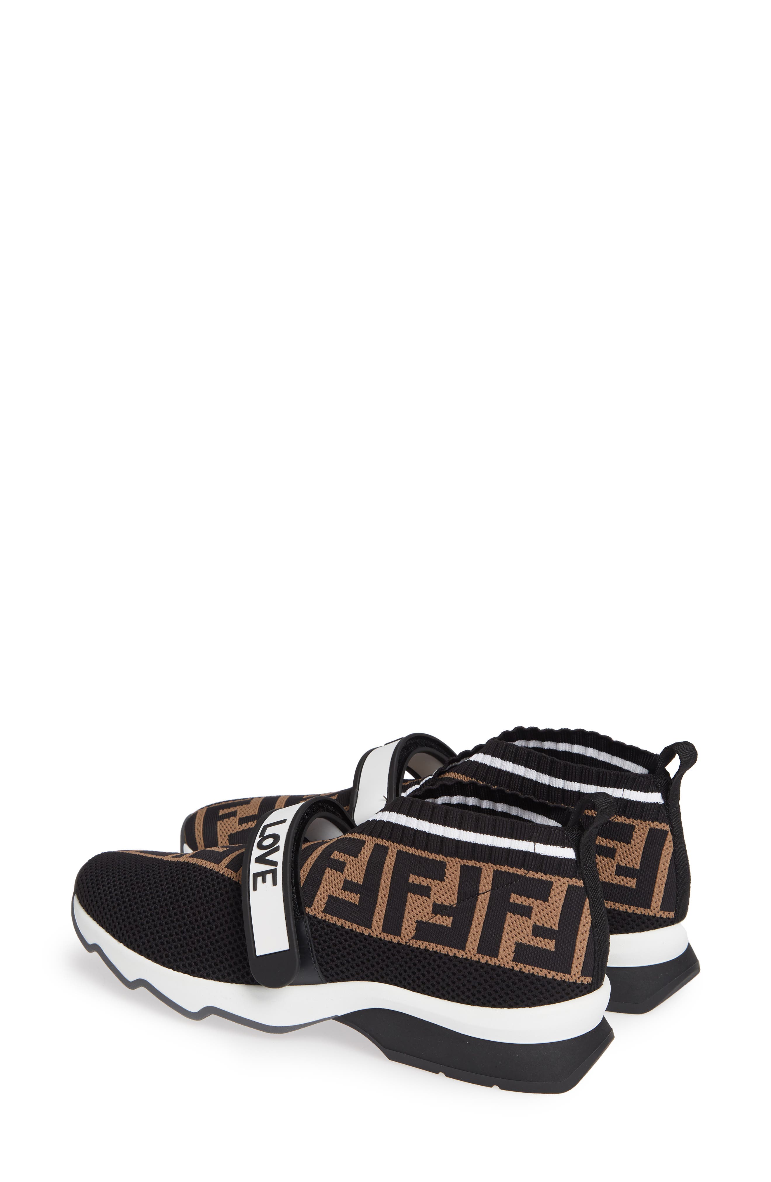 Fendi Rockoko Knit Sneaker, Alternate, color, 