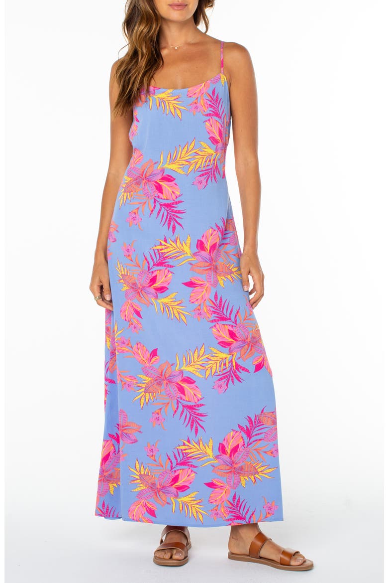 Skylar Tie Back Maxi Sundress, Main, color, CORNFLOWER