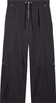 AMI PARIS Wide Leg Nylon Pants