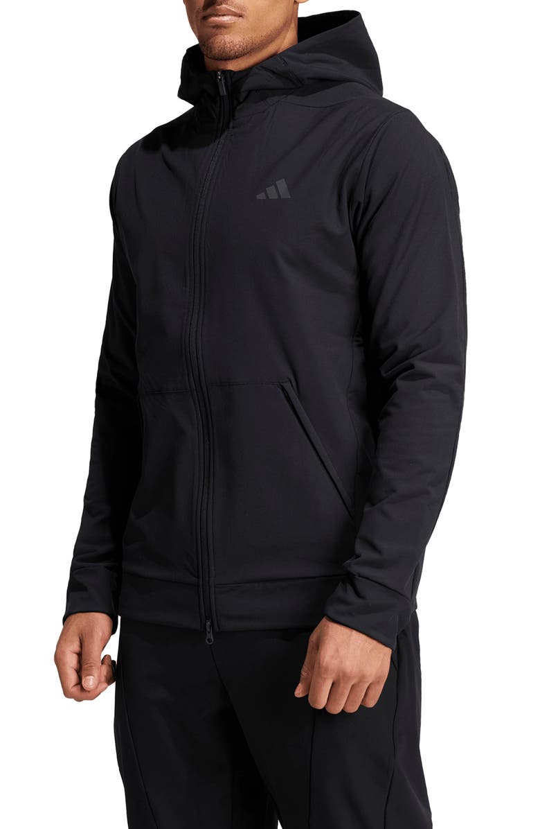 adidas Designed for Training COLD.RDY Full Zip Hoodie, Main, color, 
