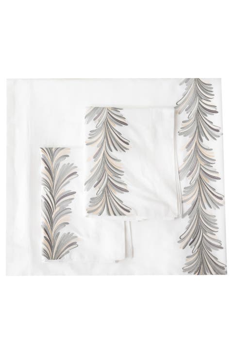 Ava Embroidered Duvet Cover & Sham Set