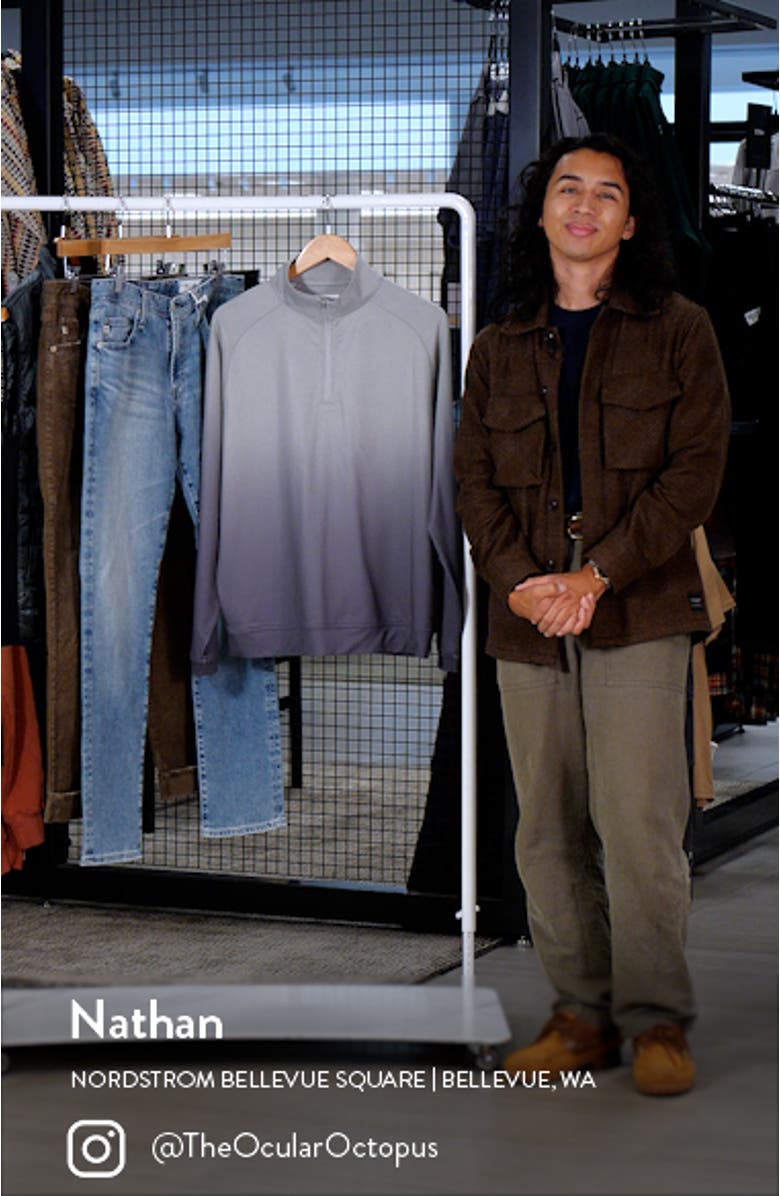 Perth Ombré Quarter Zip Performance Pullover, sales video thumbnail