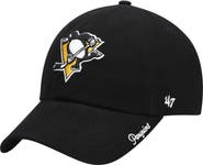 '47 Women's '47 Black Pittsburgh Penguins Team Miata Clean Up Adjustable Hat