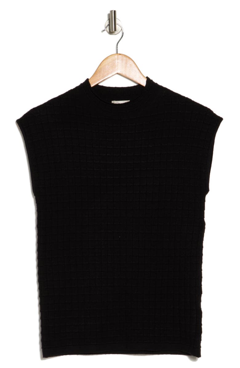 INDUSTRY REPUBLIC CLOTHING Sleeveless Waffle Knit Top, Alternate, color, Black
