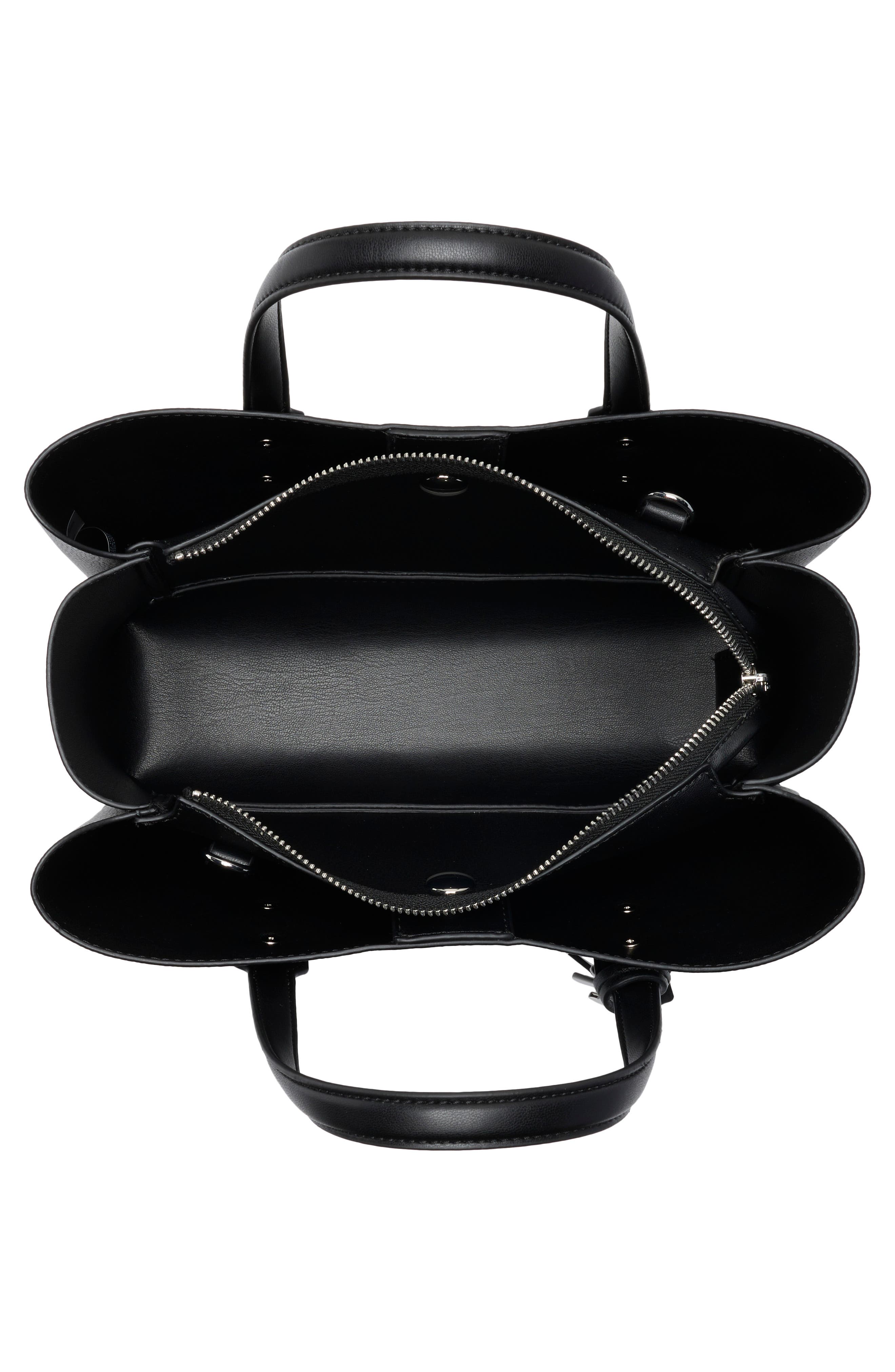 Marla Satchel Bag, Alternate, color, BLACK/ SILV
