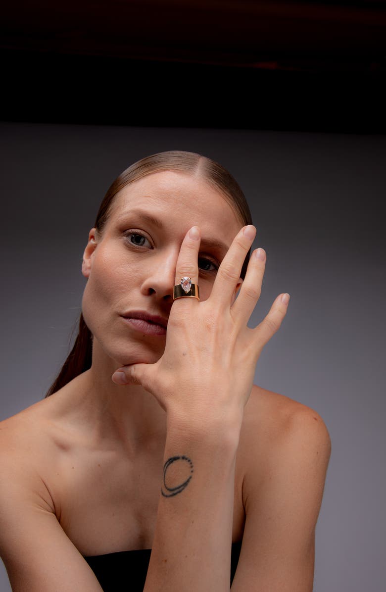 YOJ Diano Ring in Gold, Alternate, color, Gold