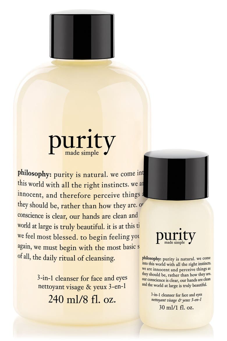 purity made simple one-step facial cleanser duo, Main, color, NO COLOR