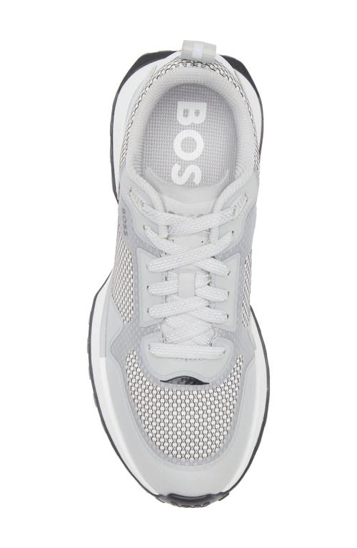 Hugo Boss Boss Jonah Trainer Sneaker In Open White