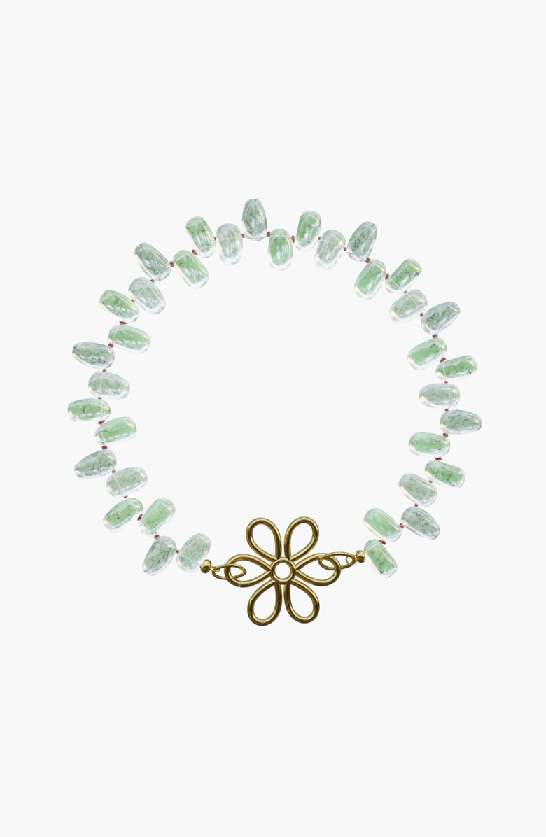 Spicy Dan Sage Quartz Necklace, Main, color, Sage