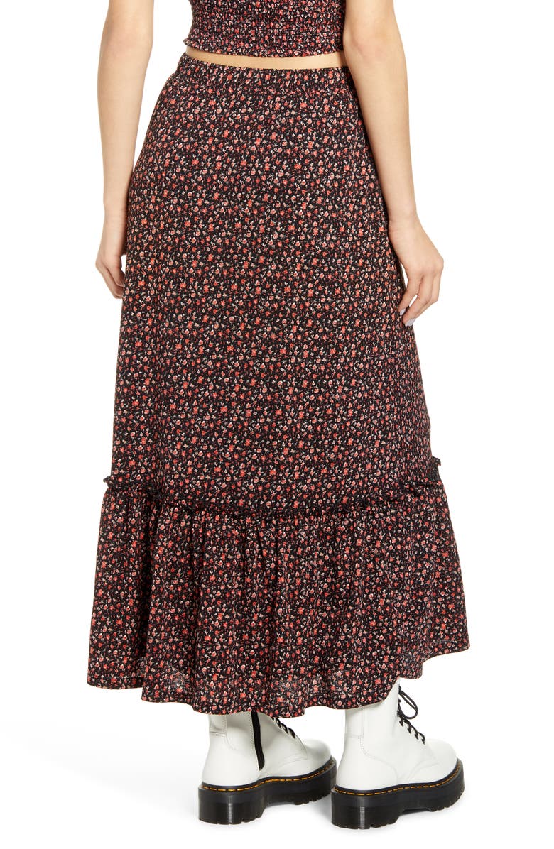 Only Pella Tiered Maxi Skirt, Alternate, color, 