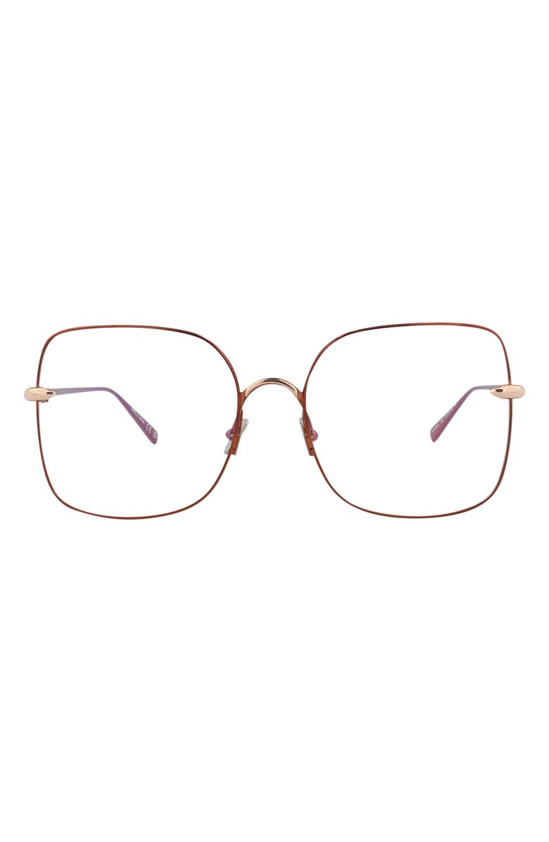 Pomellato 57mm Square Optical Glasses, Main, color, Brown / Brown