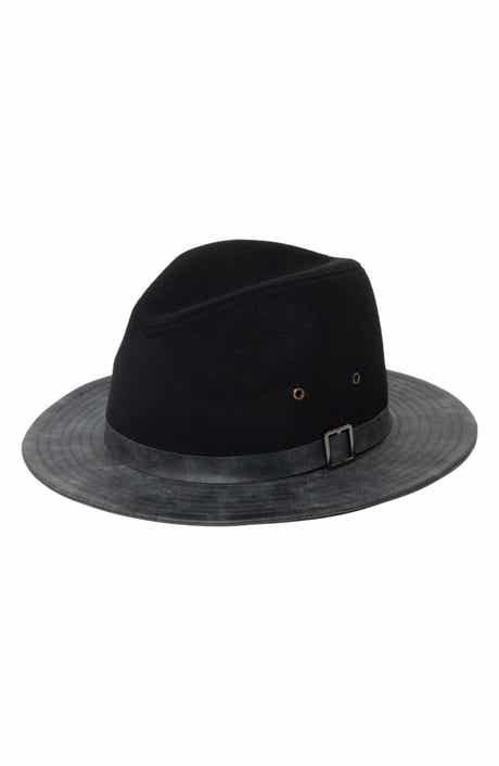 San Diego Hat Faux Leather Brim Fedora