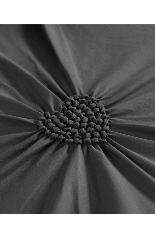 Juicy Couture Amora Gathered Heart Comforter & Sham Set In Black