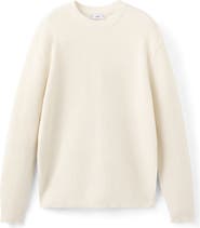 MANGO Crewneck Cotton Blend Sweater