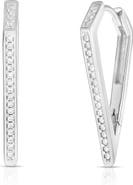 GLAZE JEWELRY Cubic Zirconia Dagger Hoop Earrings