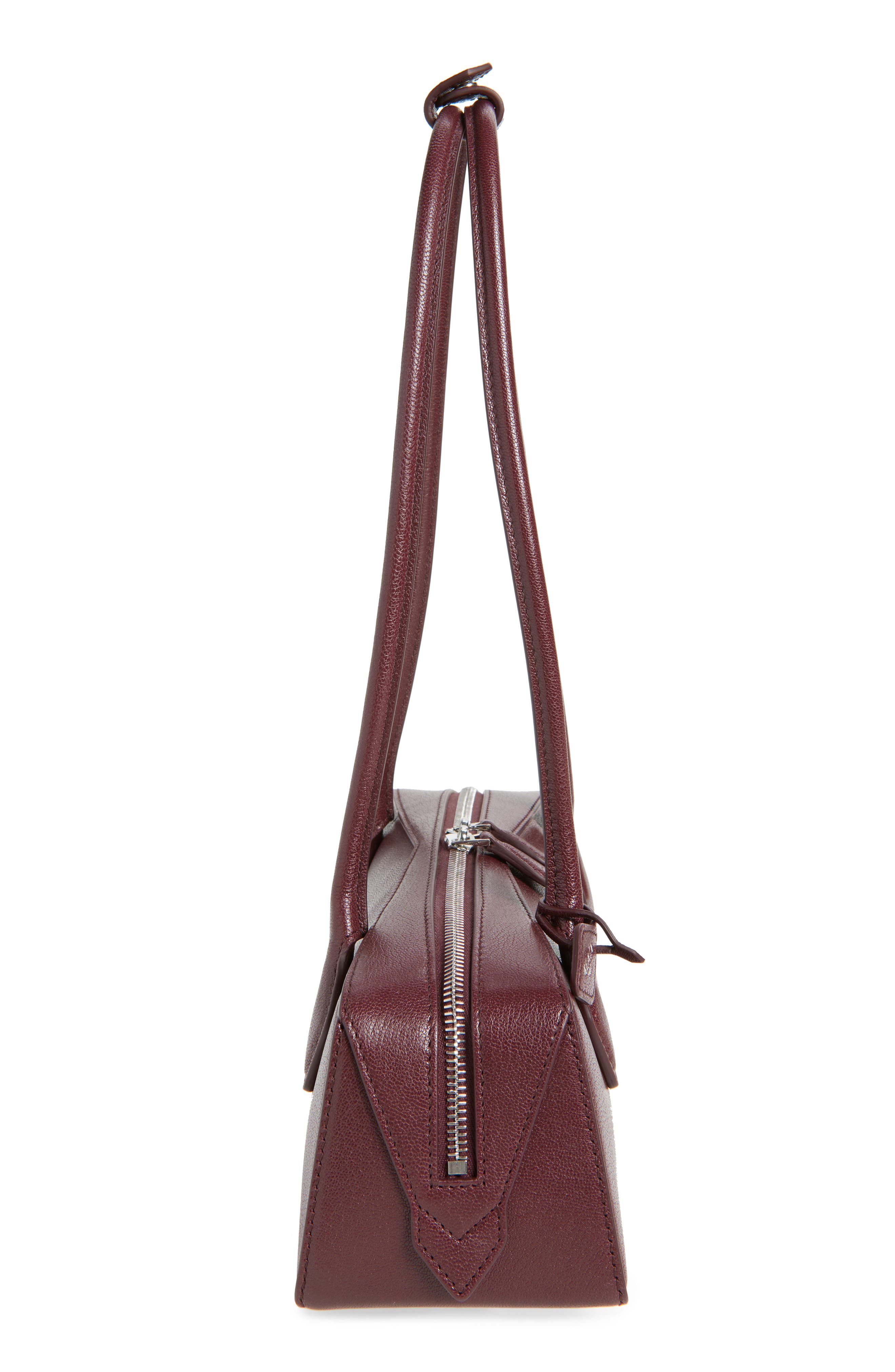 Alaïa Le Teckel Medium Shoulder Bag, Alternate, color, Rouge Grenat