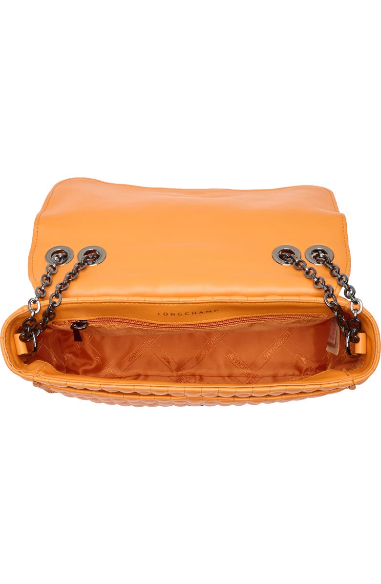 Longchamp Amazone Medium Quilted Leather Crossbody Bag, Alternate, color, Orange