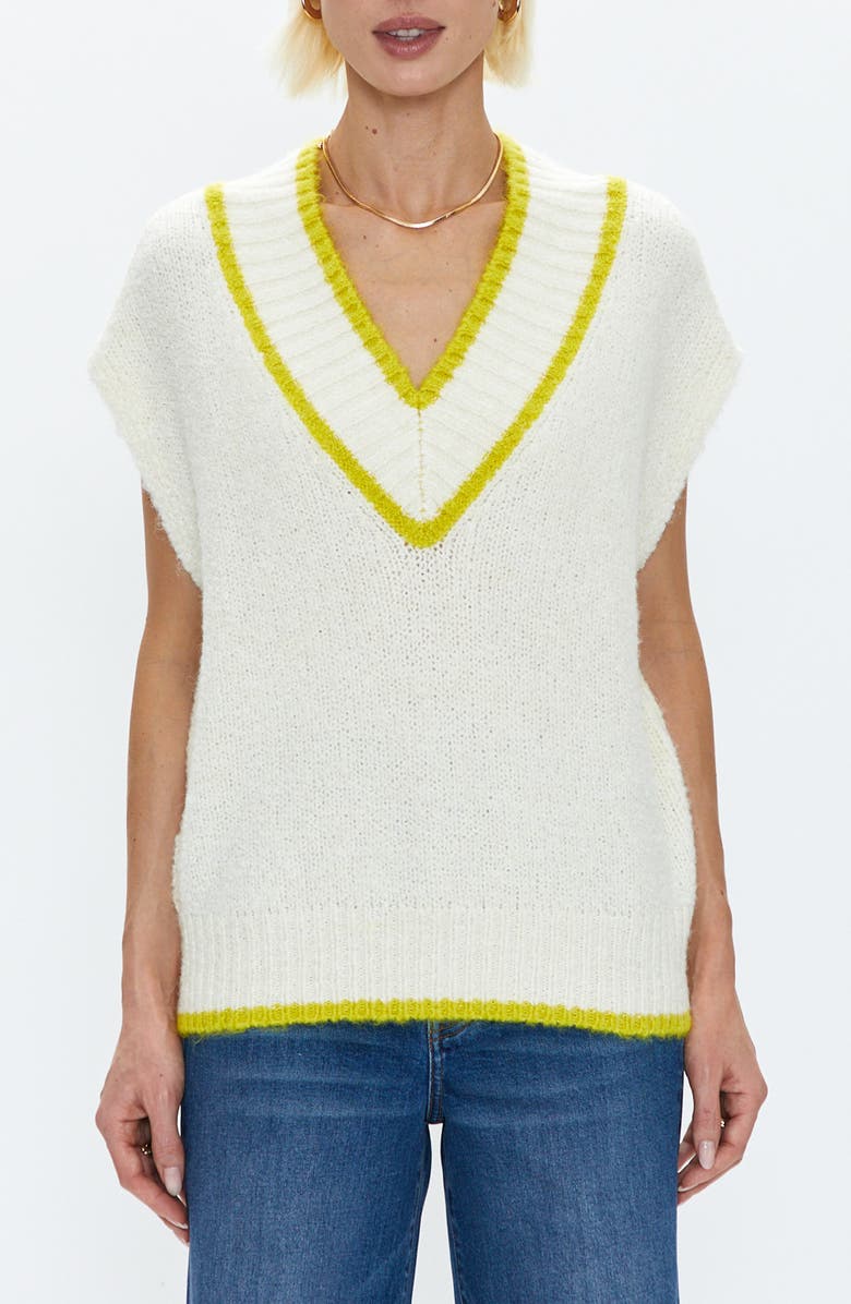 Pistola Kiran Cap Sleeve Sweater, Main, color, 
