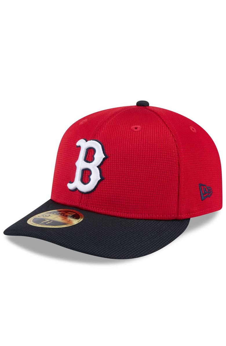 New Era Men's New Era Red/Navy Boston Red Sox 2025 Spring Training Low Profile 59FIFTY Fitted Hat, Alternate, color, Red