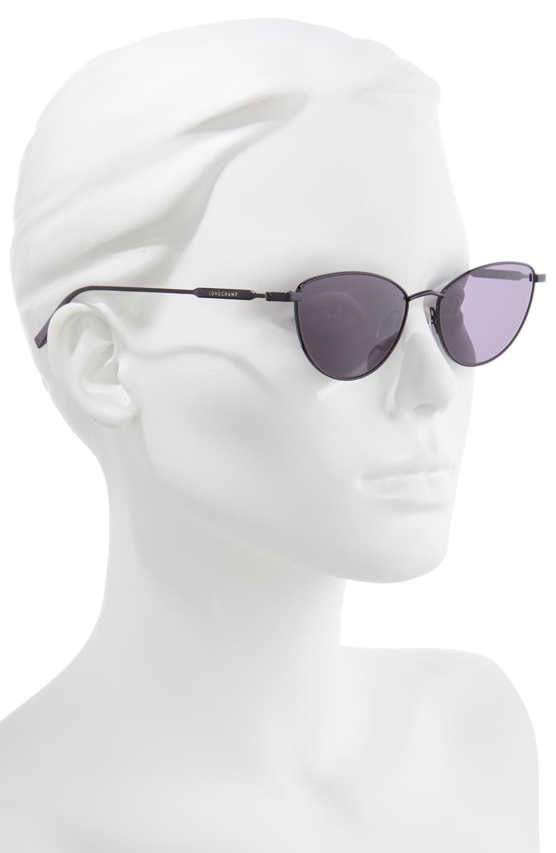 Longchamp 55mm Oval Sunglasses, Alternate, color,