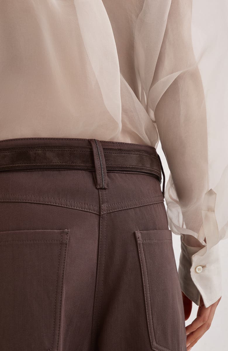 Brunello Cucinelli Square Chino trousers, Alternate, color, Pine Cone Brown