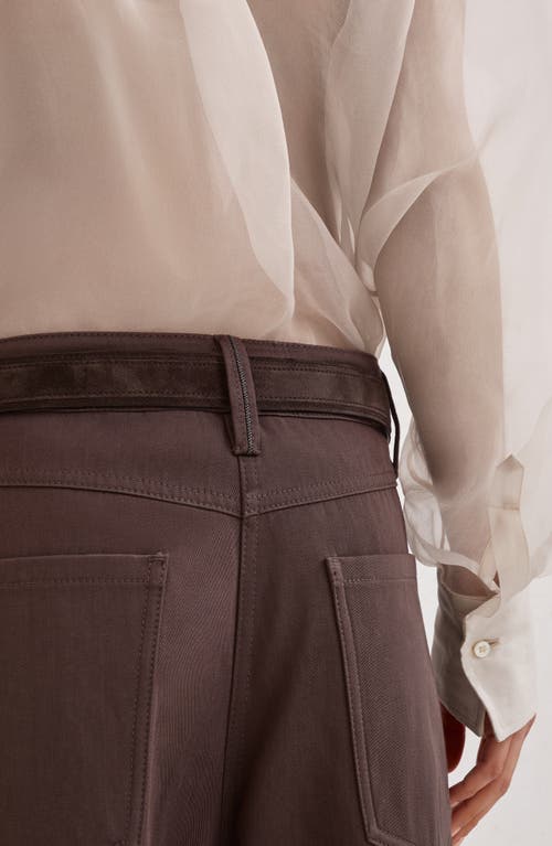 Brunello Cucinelli Cotton Moleskin Barrel Trousers