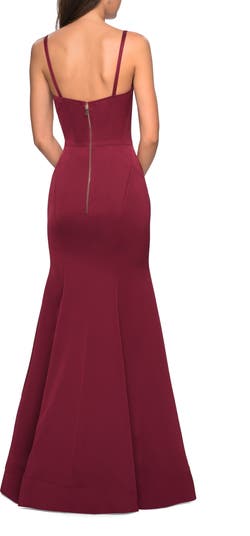 Fitted Long Dress with Seams and Large Gold Zipper