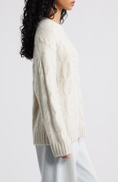 Bp. Oversize Cozy Cable Sweater In Multi
